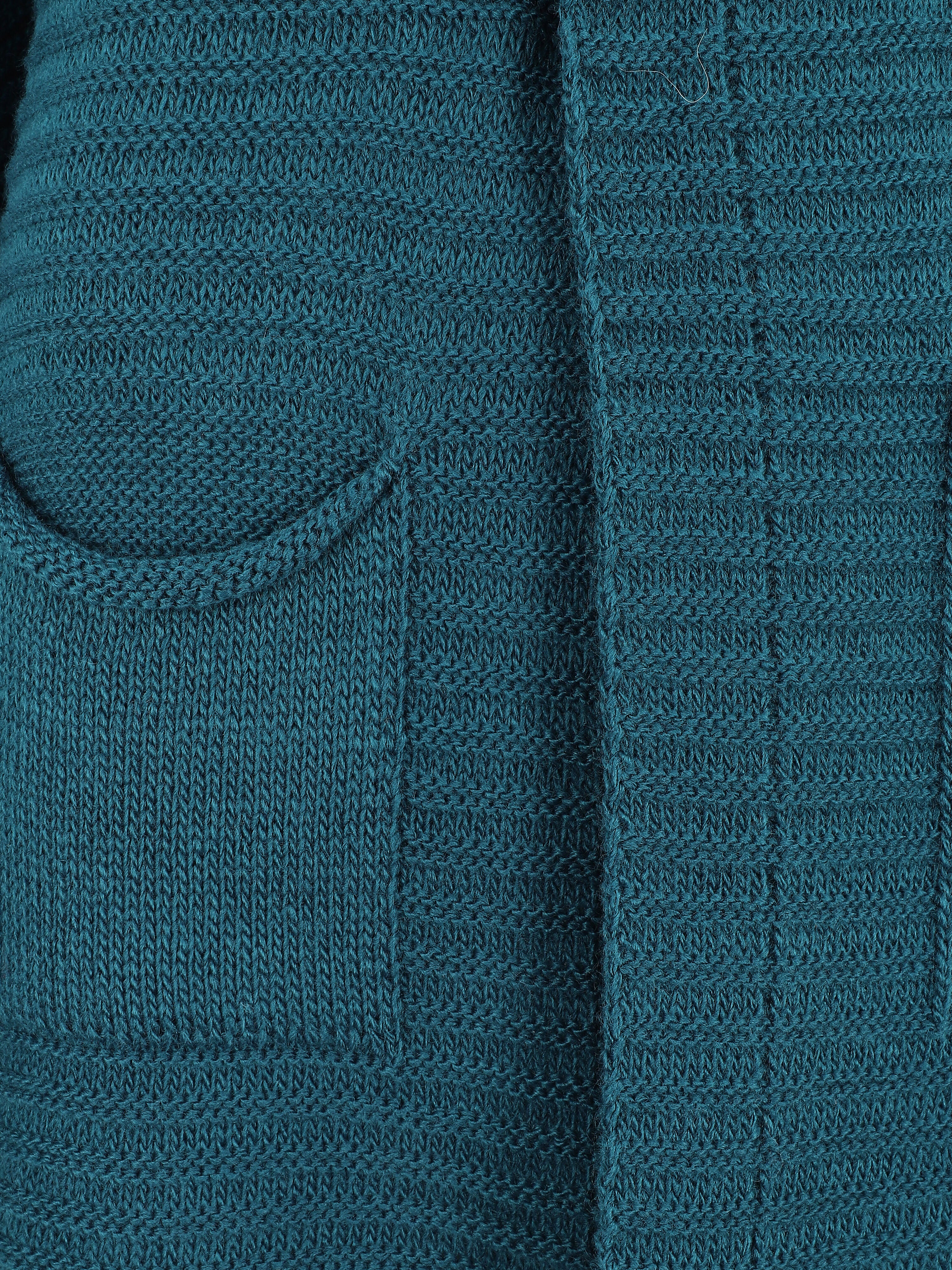 Halflange geribbelde vest - Blauwgroen - Image 3