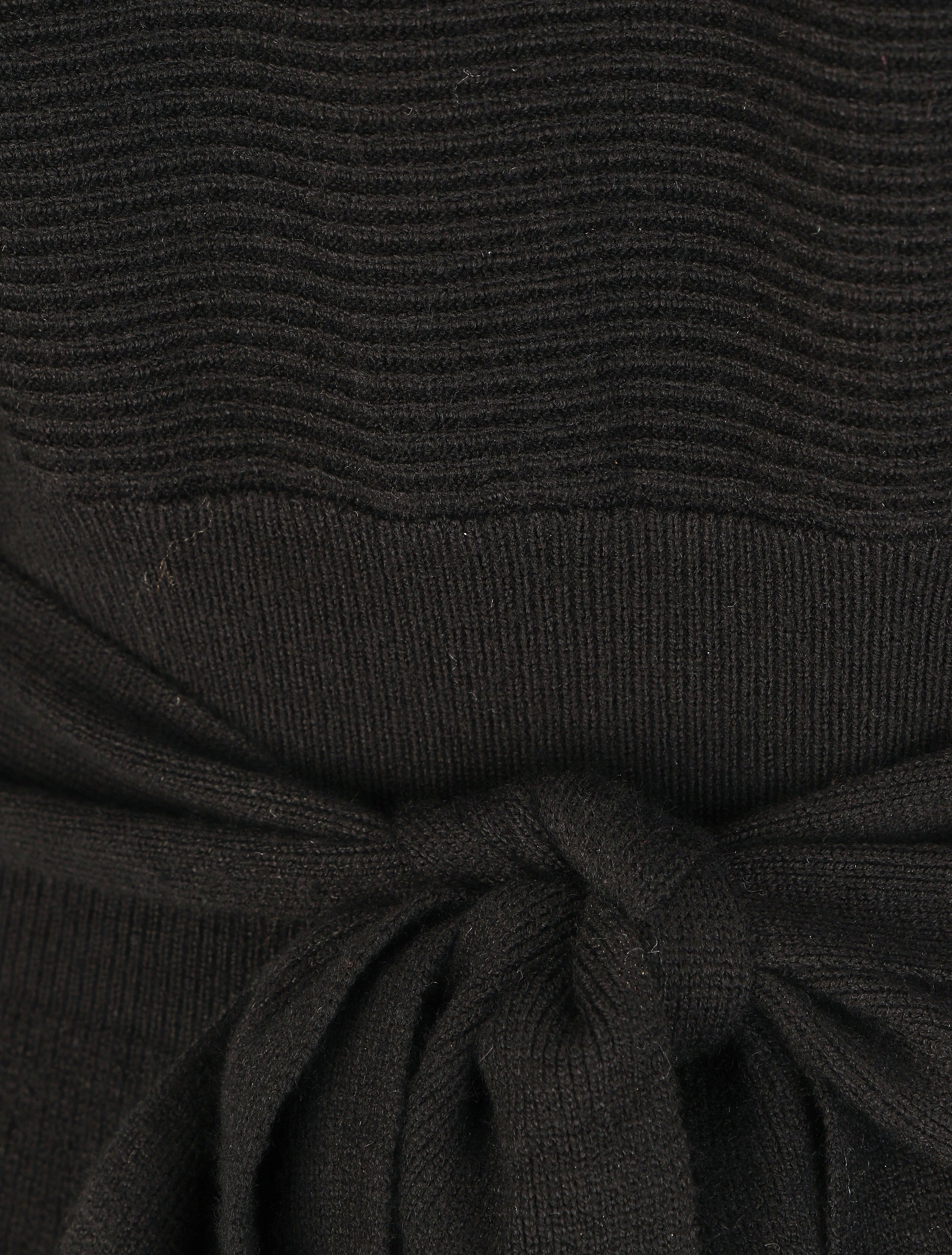 Halflange jurk met opengewerkte rug - zwart - Image 3