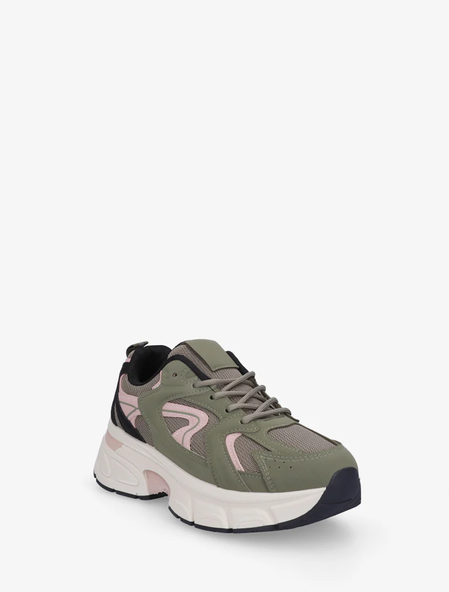 Hardloopschoenen van canvas stijl - Kaki - Image 2