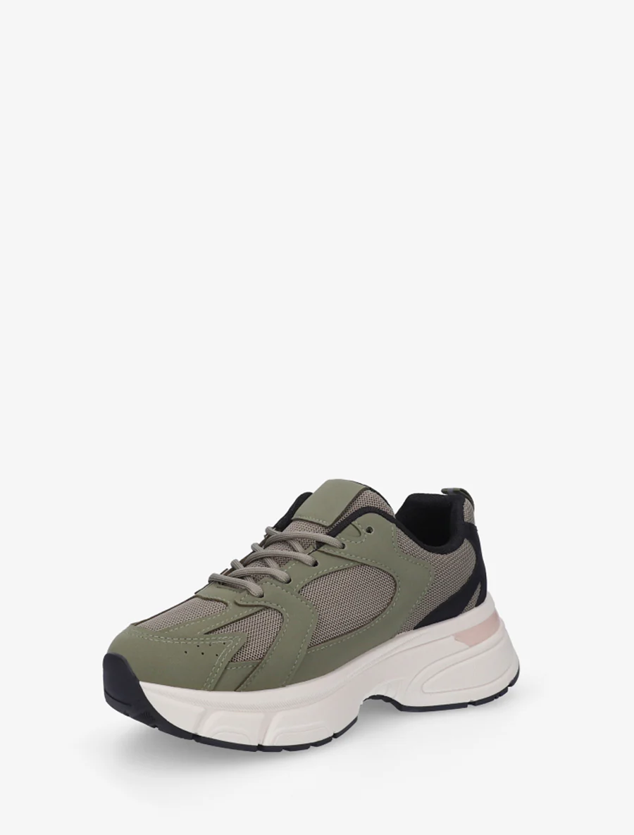 Hardloopschoenen van canvas stijl - Kaki - Image 3