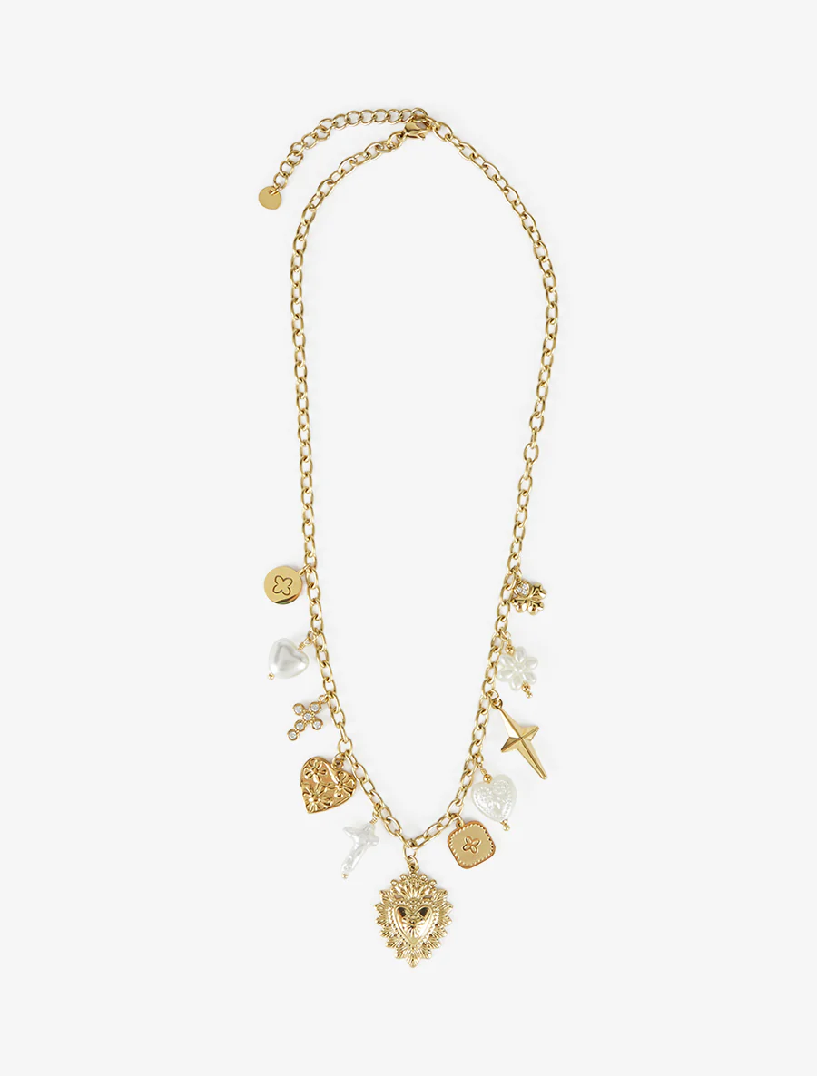 Hartjes bedelketting - Goud - Image 2