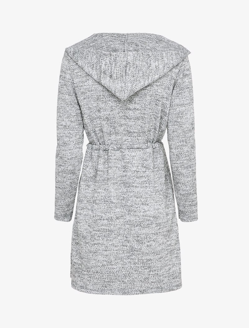 Hoodie met trekkoorden - Gemêleerd grijs - Image 2