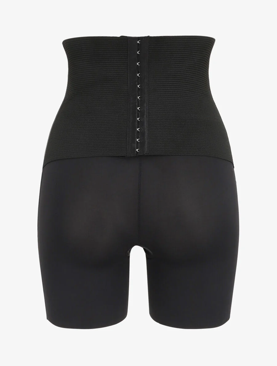 Hoge taille shapewear short - Zwart - Image 2
