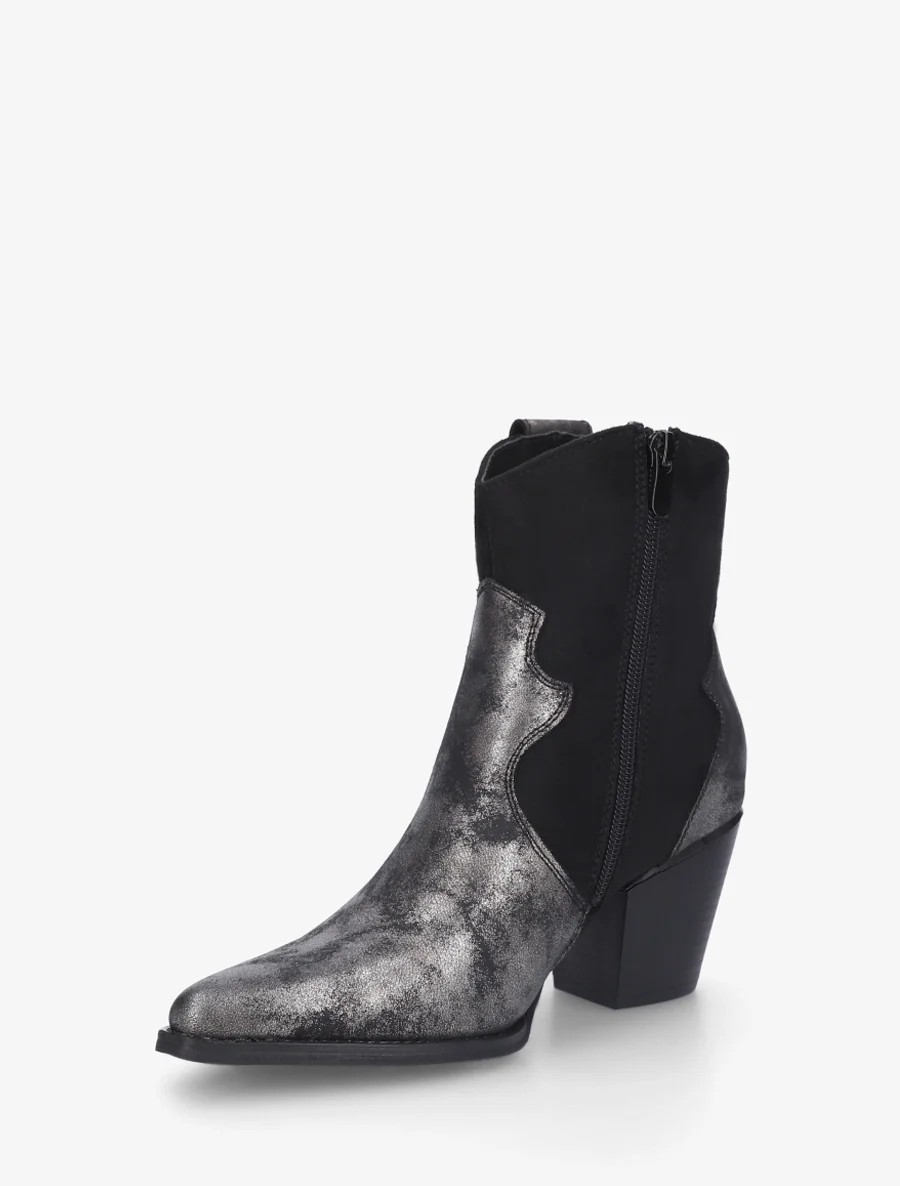 Iridescente laarzen in cowboy-stijl - Zwart - Image 3