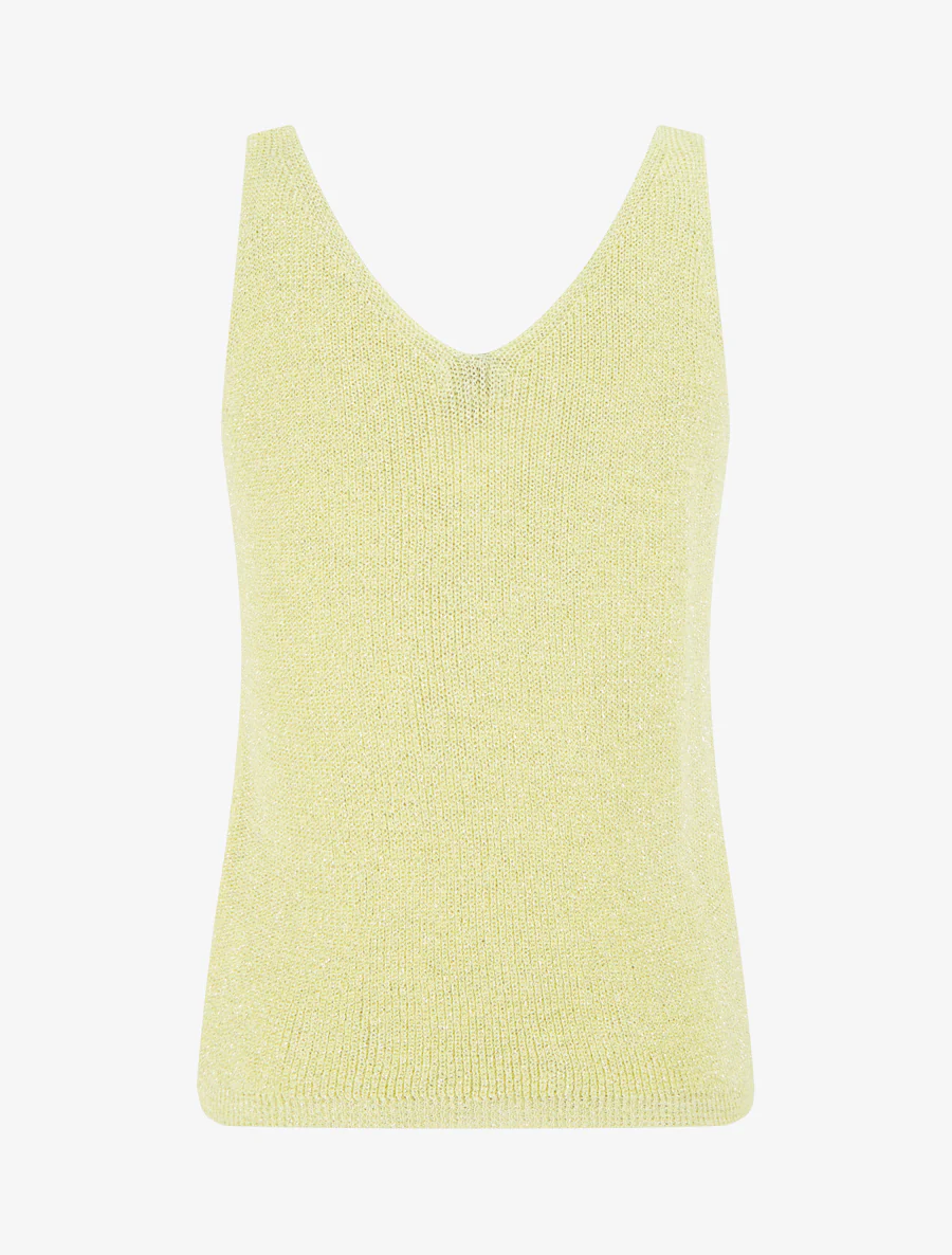 Irisé mesh top - Geel - Image 2