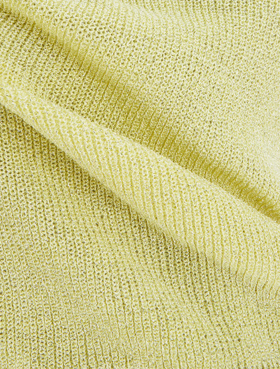 Irisé mesh top - Geel - Image 3