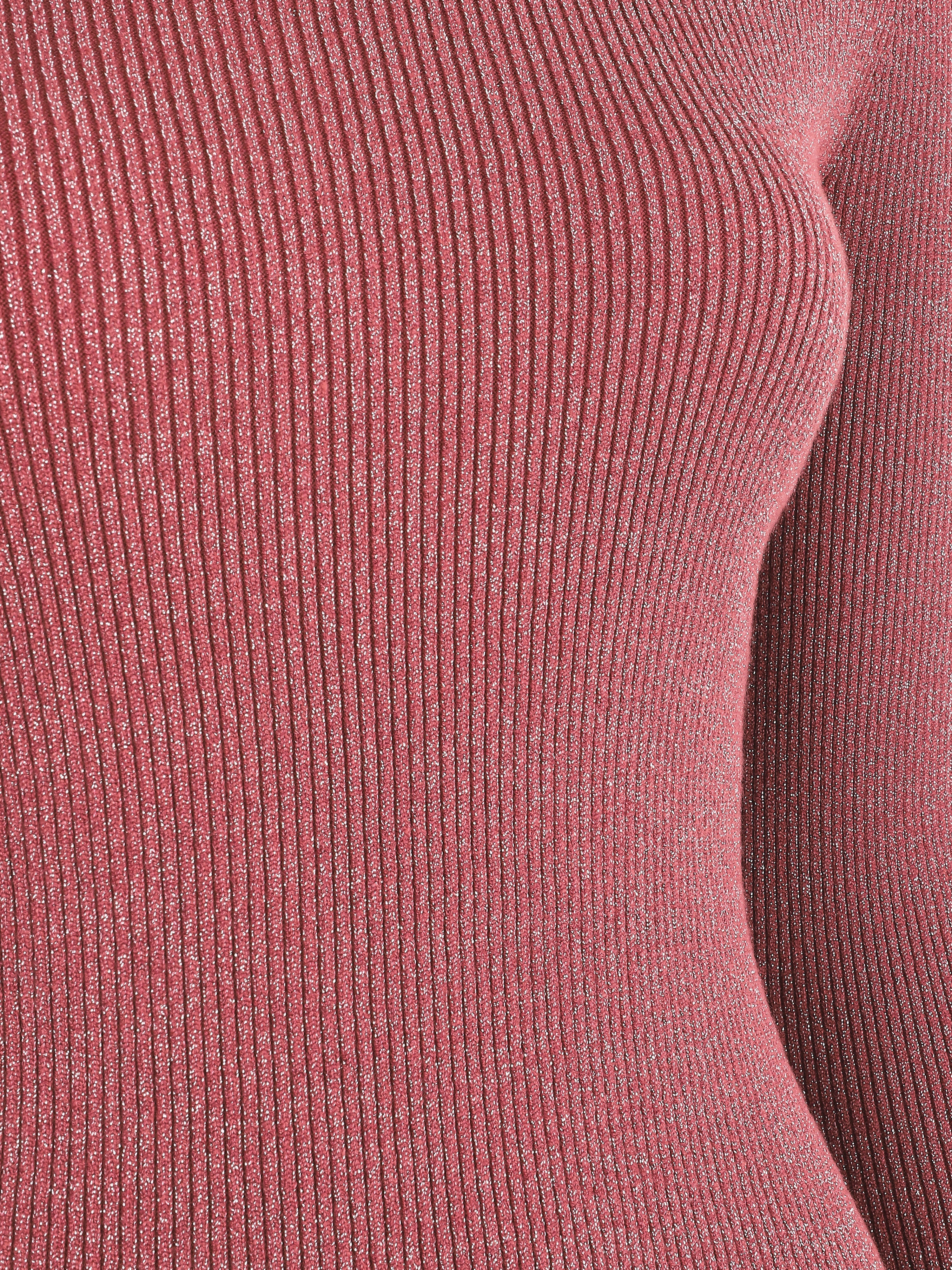Iriserende en nauwsluitende coltrui - Oud roze - Image 3