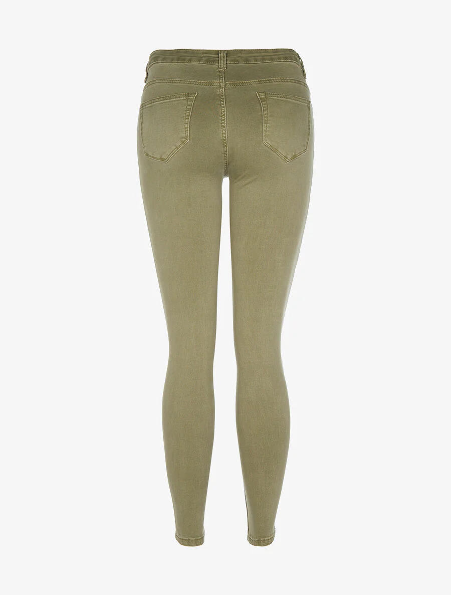 Jean basic uni skinny - Vert - Image 2