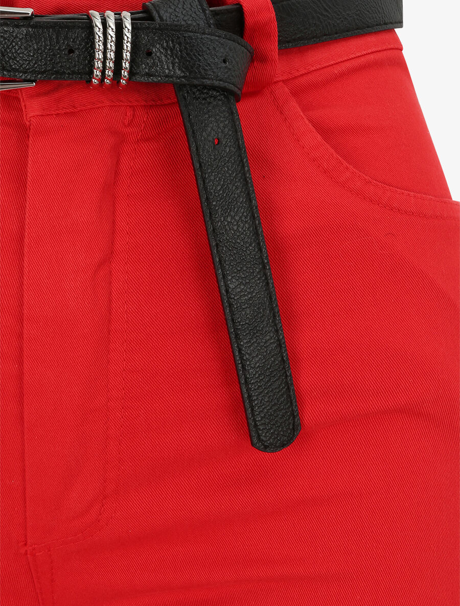 Jean eenkleurig - Rood - Image 3