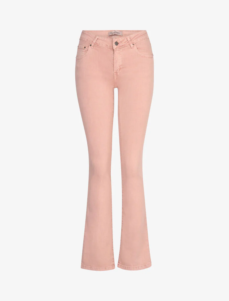 Jean flare effen - oudroze - Image 3