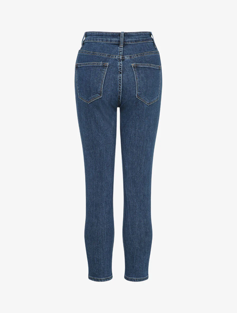 Jean met knoopsluiting - Blauw denim - Image 2