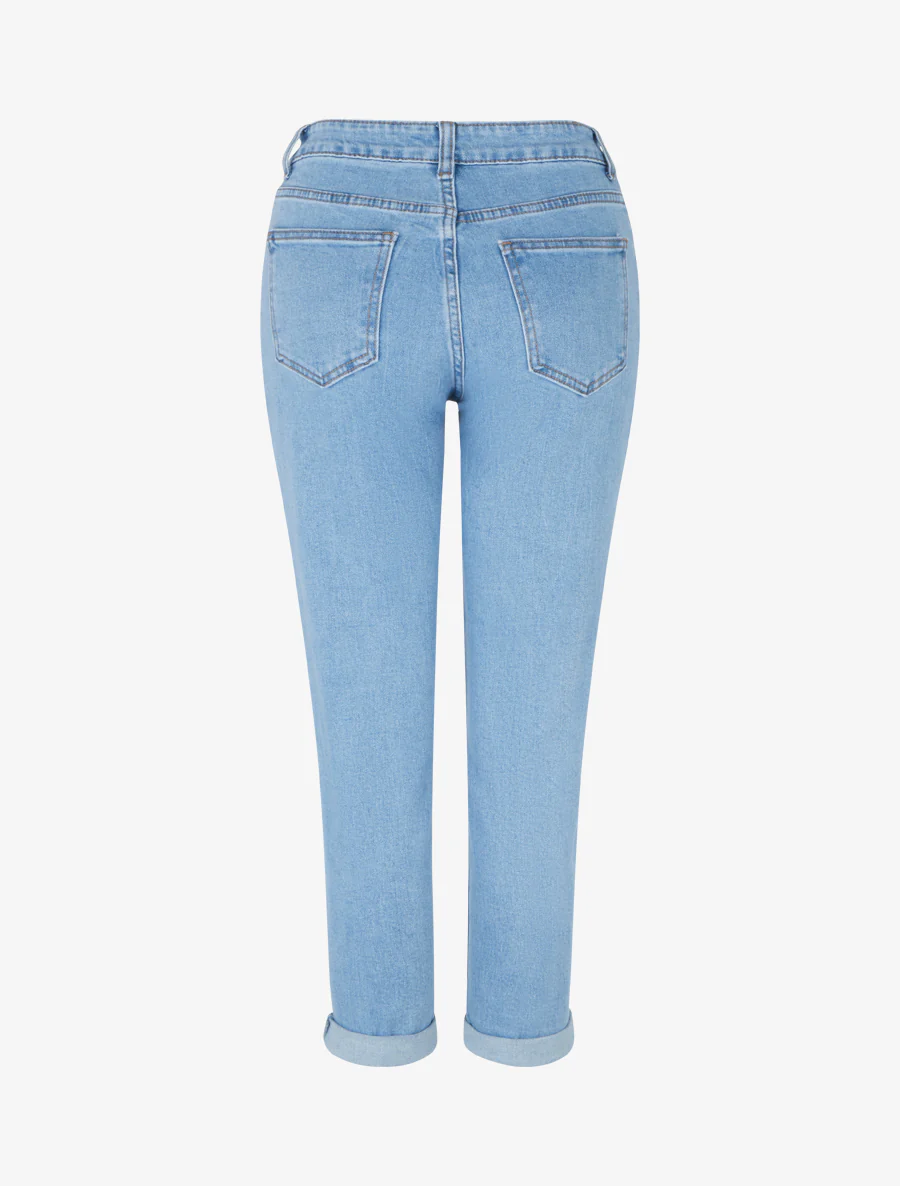 Jean mom met zoom - Blauw - Image 2