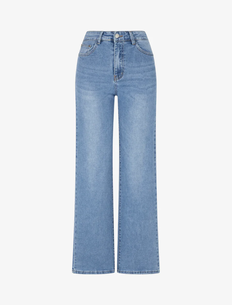 Jean push-up wijde pijp - Lichtblauw