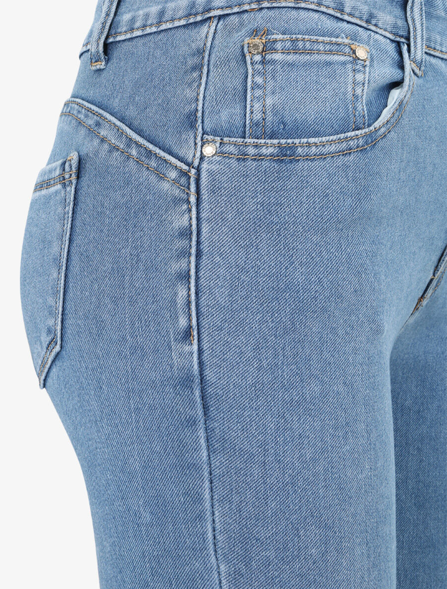 Jean skinny push up met standaard taille - Lichtblauw - Image 3