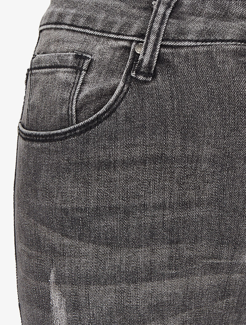 Jean skinny verbleekt en gescheurd - Grijs - Image 3