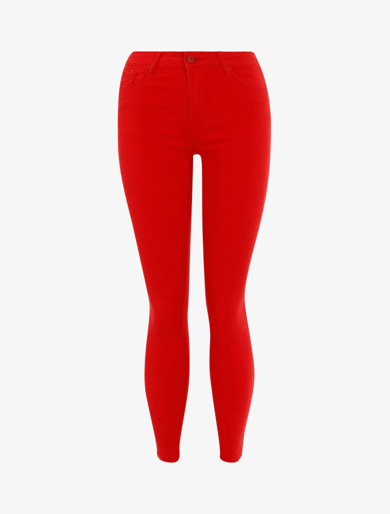 Jean stretch uni - rood