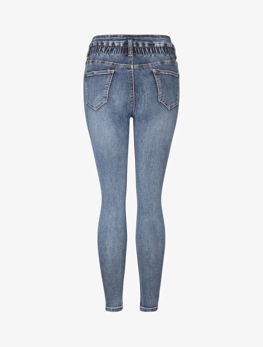 Jean ultra skinny met elastische taille - Lichtblauw - Image 2