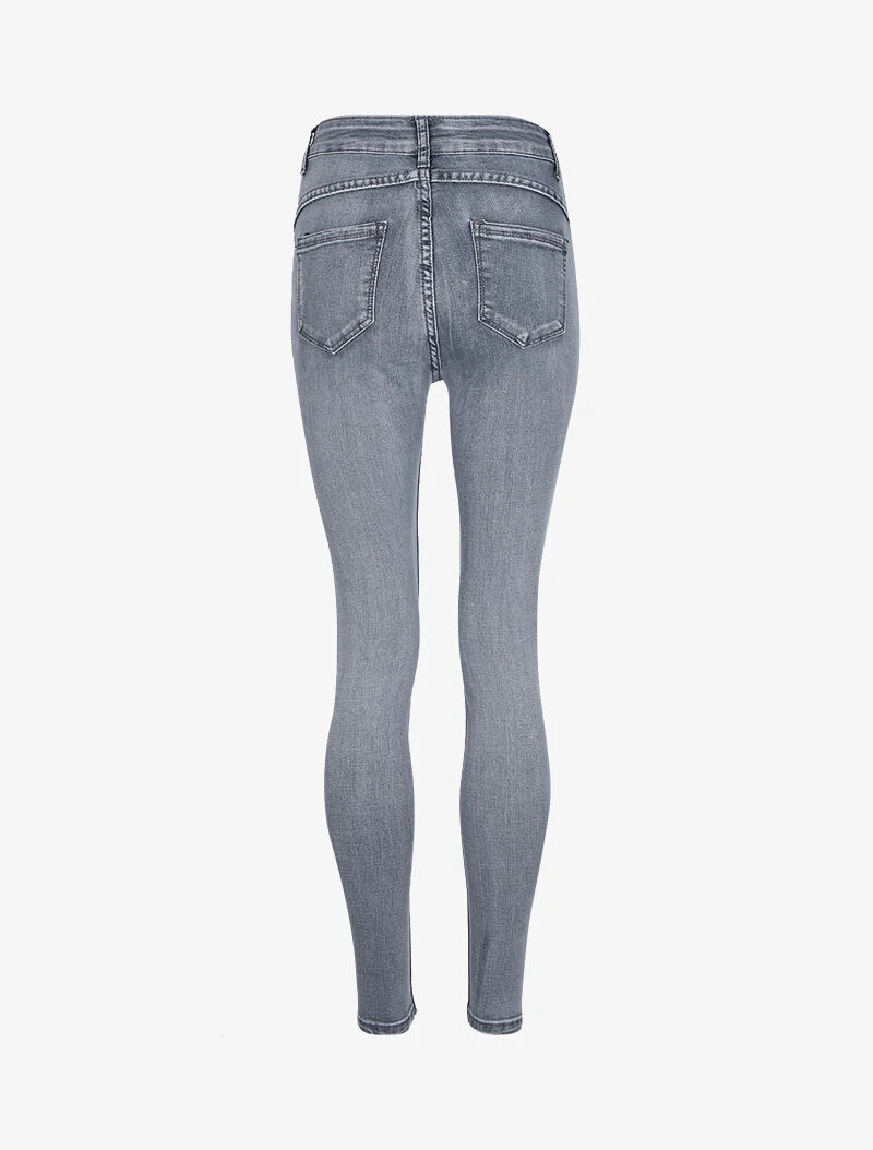 Jean ultra skinny standaard taille - Grijs - Image 4