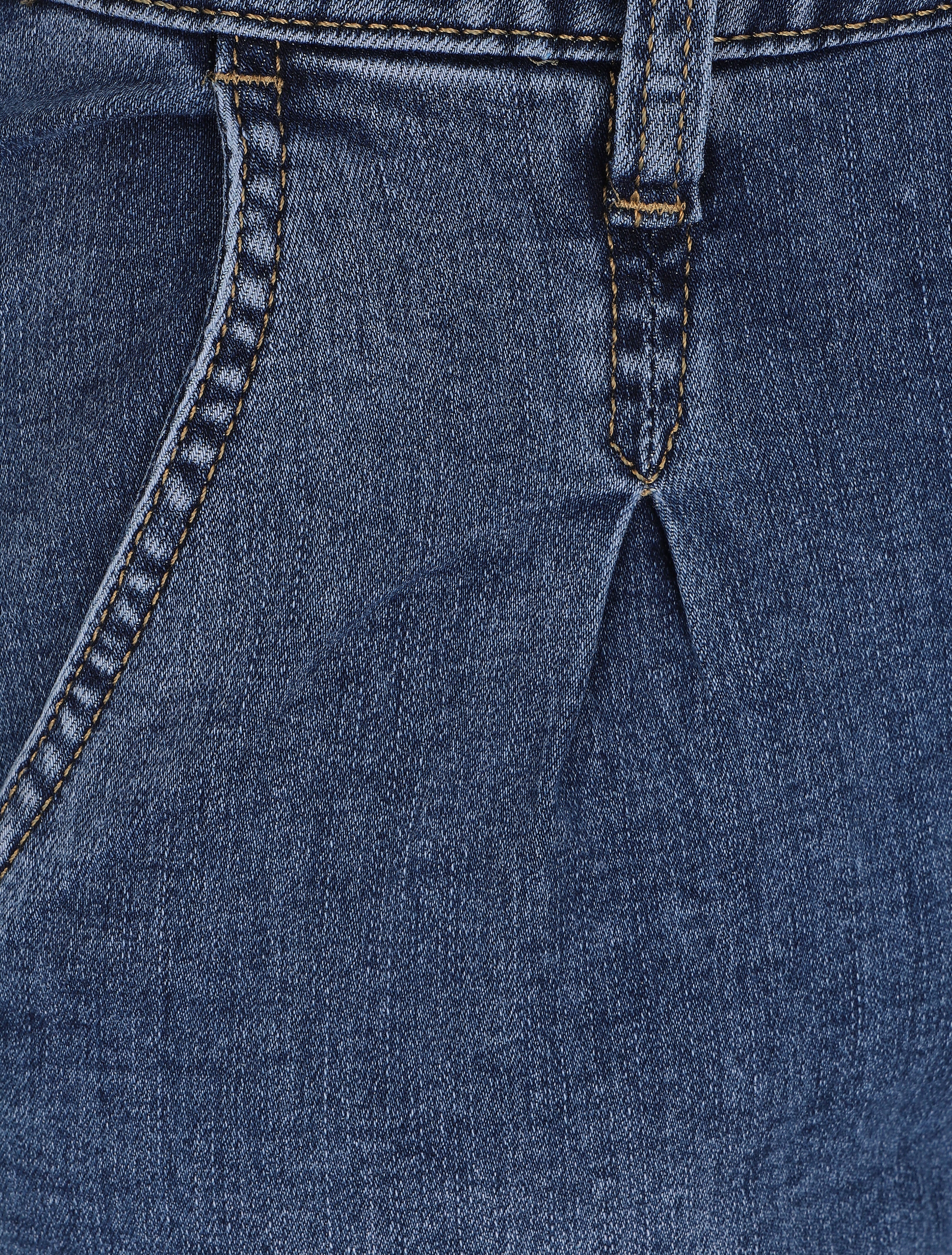 Jean boyfriend 7/8 met omslag - Blauw denim - Image 3