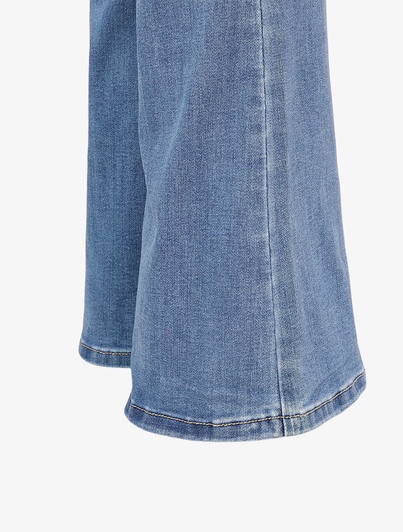 Jean flare vervaagd extra lang met standaard taille - Blauw - Image 3