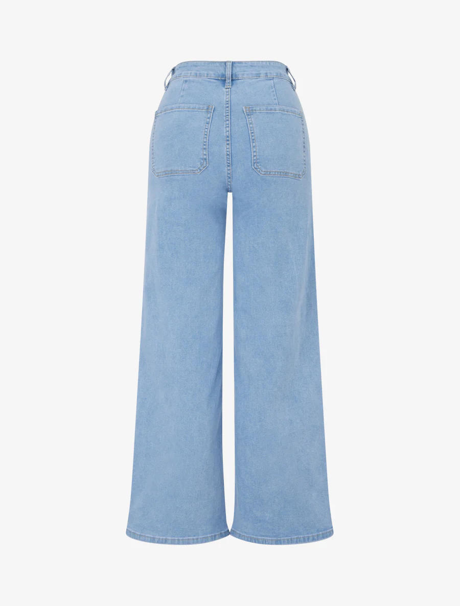 Jeans met opgestikte zakken - Lichtblauw - Image 2