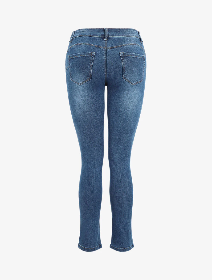 Jean licht vervaagde slim fit - Blauw - Image 2