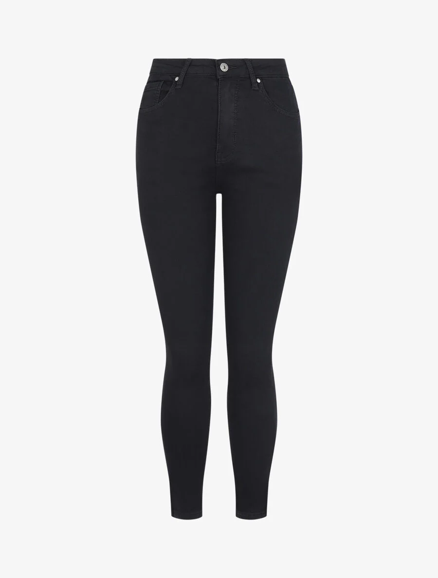 Skinny stretch jeans grote maat met standaard taille - Zwart