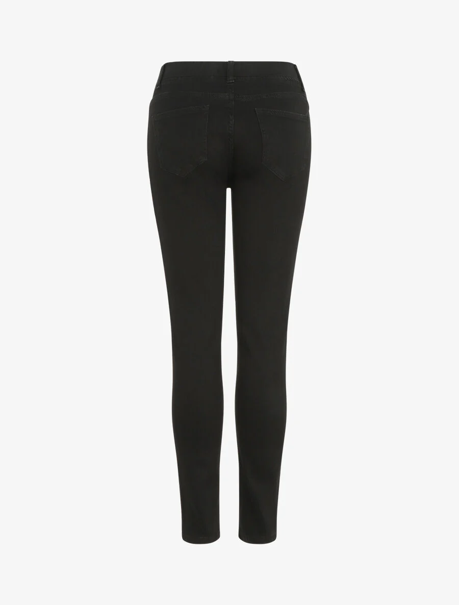 Jegging in grote maat met slanke hoge taille - Zwart - Image 2