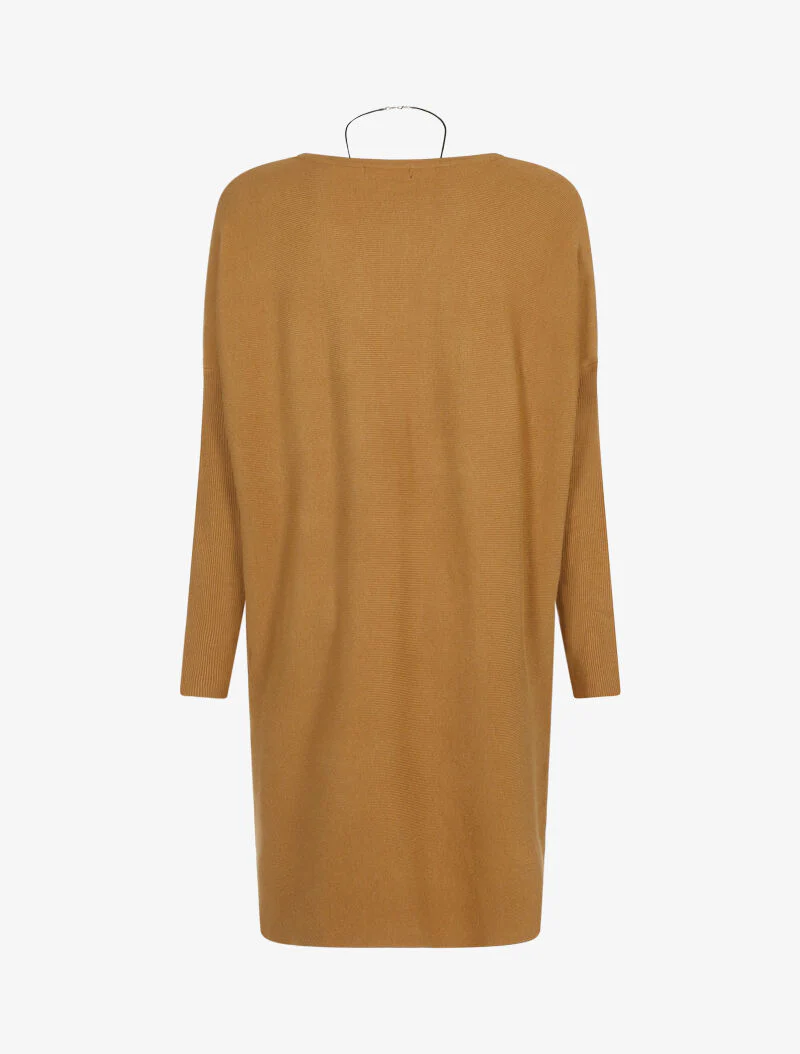 Losse jurk met ketting - camel - Image 2