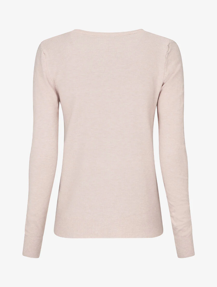 Klassiek vest met V-hals - Beige - Image 2