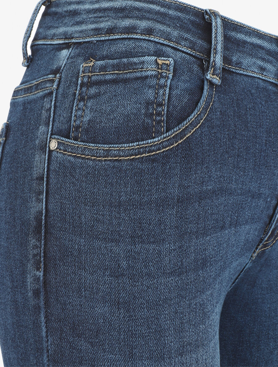 Klassieke bootcut jeans met push-up effect - blauw - Image 3