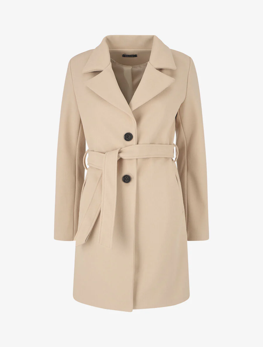 Klassieke lange jas - Beige