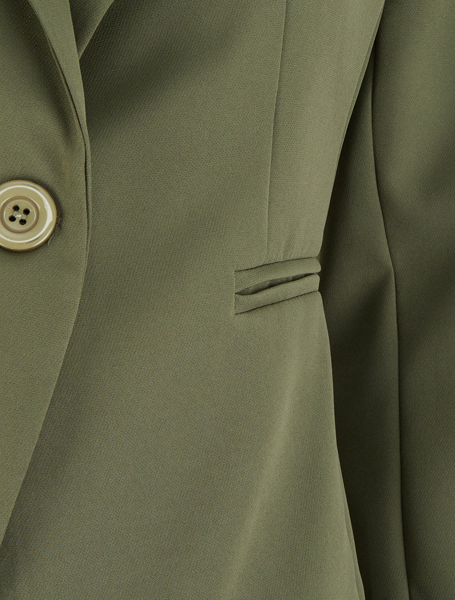 Klassieke rechte blazer - Kaki - Image 3