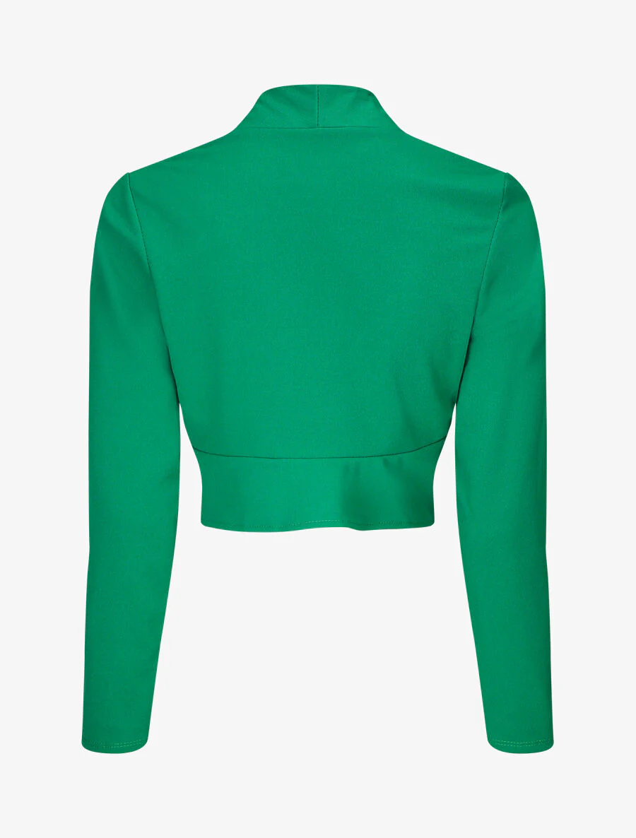 Klassieke rechte hals Boléro - Groen - Image 2