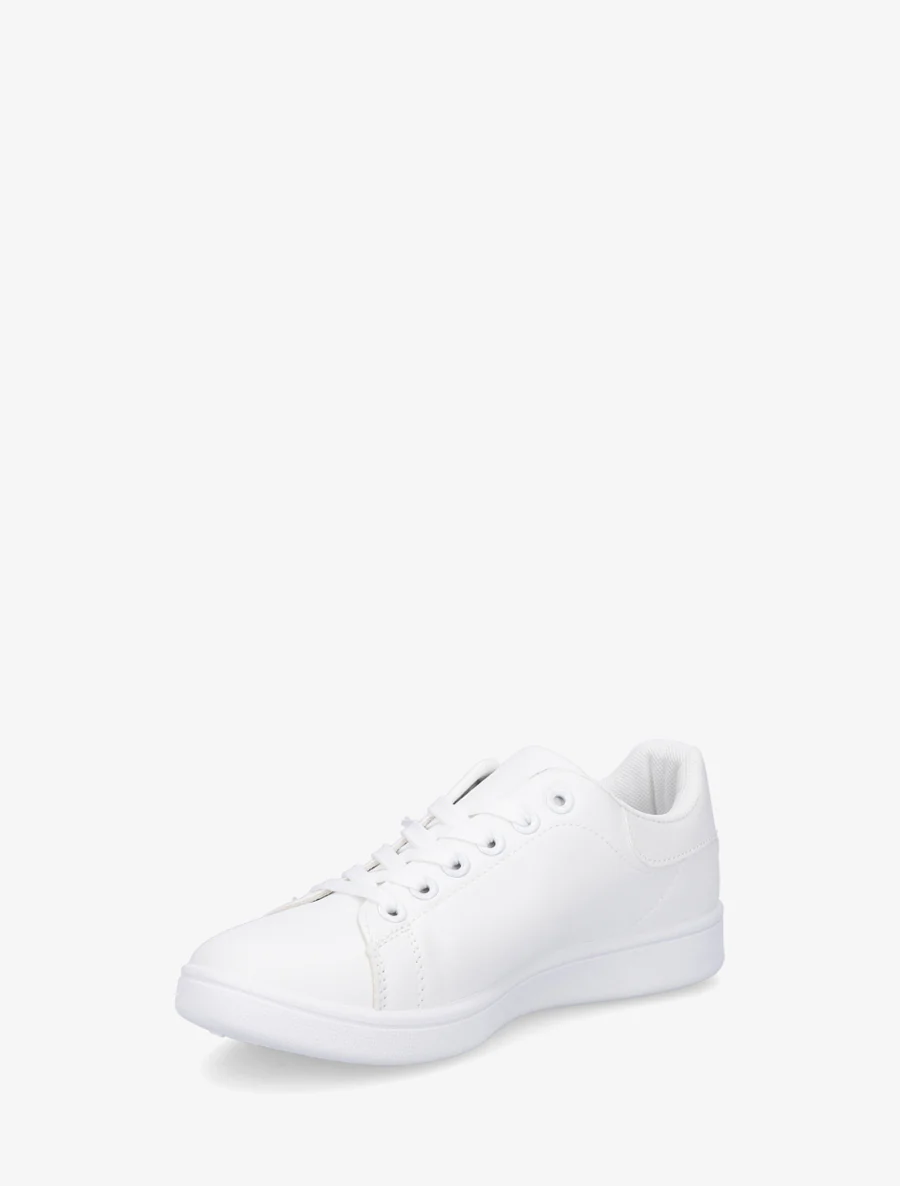 Klassieke sneakers van imitatieleer - Wit - Image 3