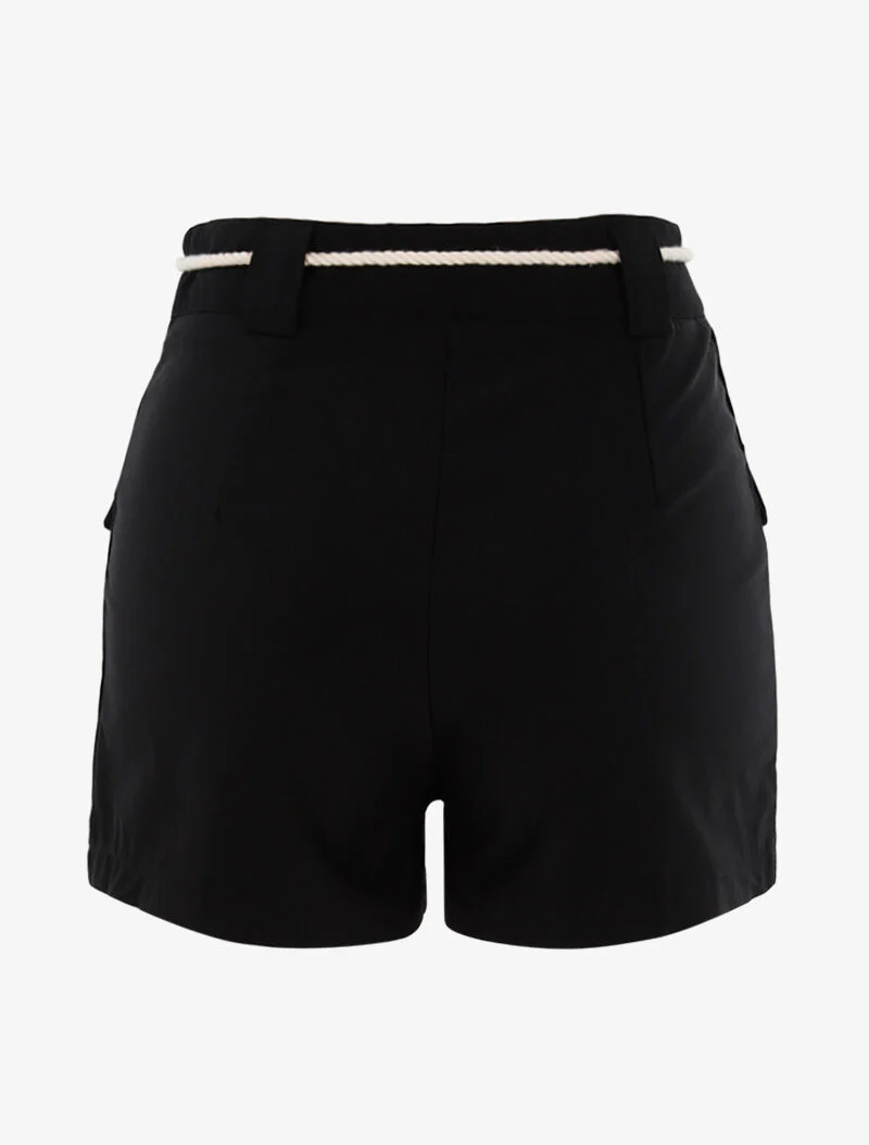 Short met opgestikte zakken - zwart - Image 2