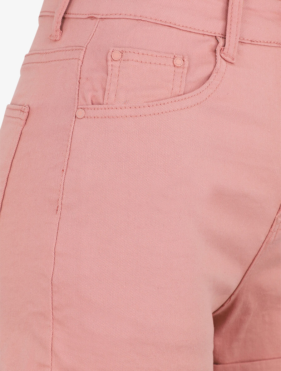 Korte jeans met zoom - Roze - Image 3