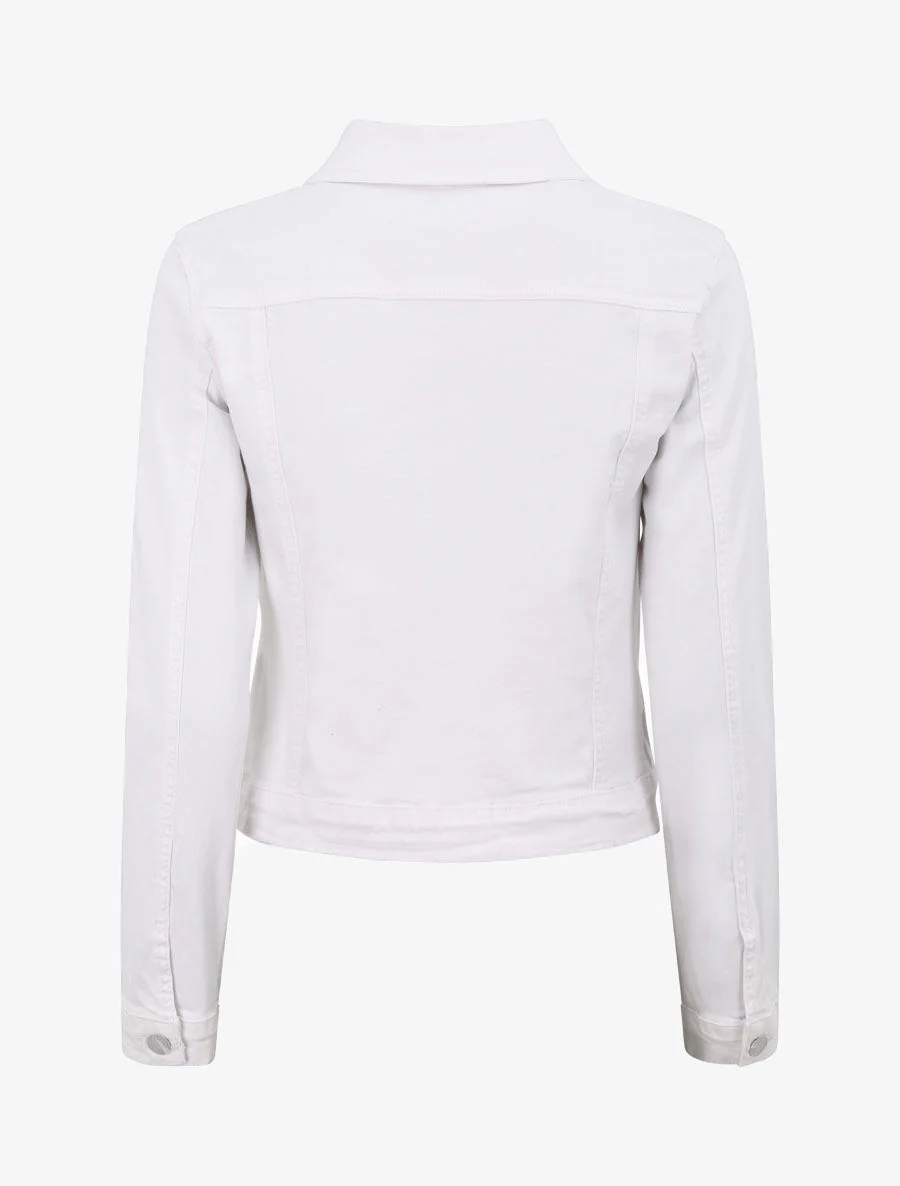 Korte jeansjas - Wit - Image 2