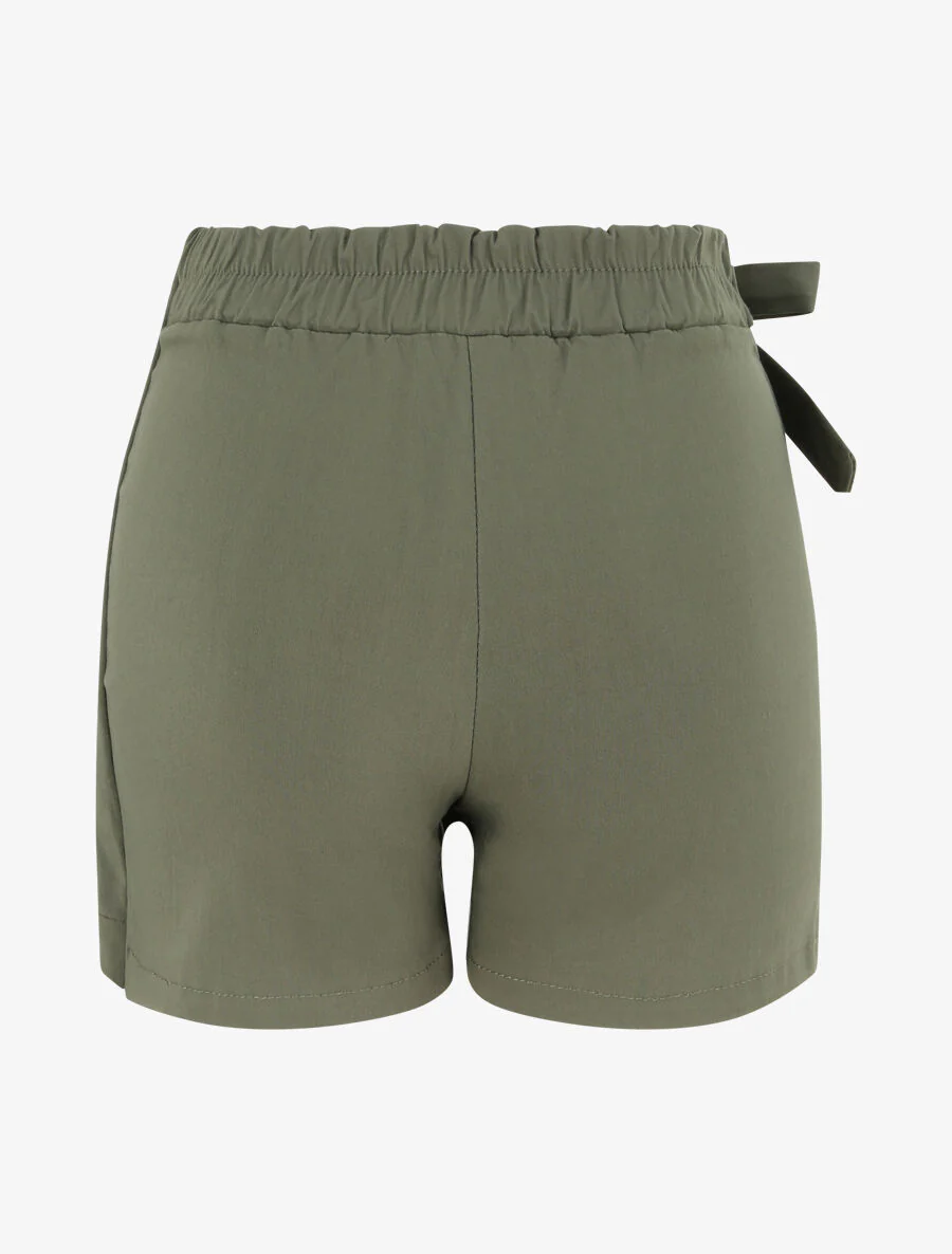 Korte stijl rok met elastische taille - Kakigroen - Image 2