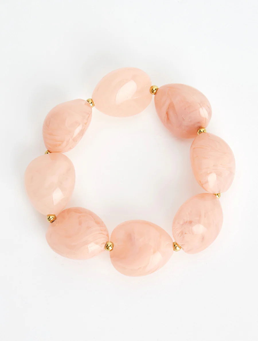 Kralenarmband van hars - Roos - Image 2