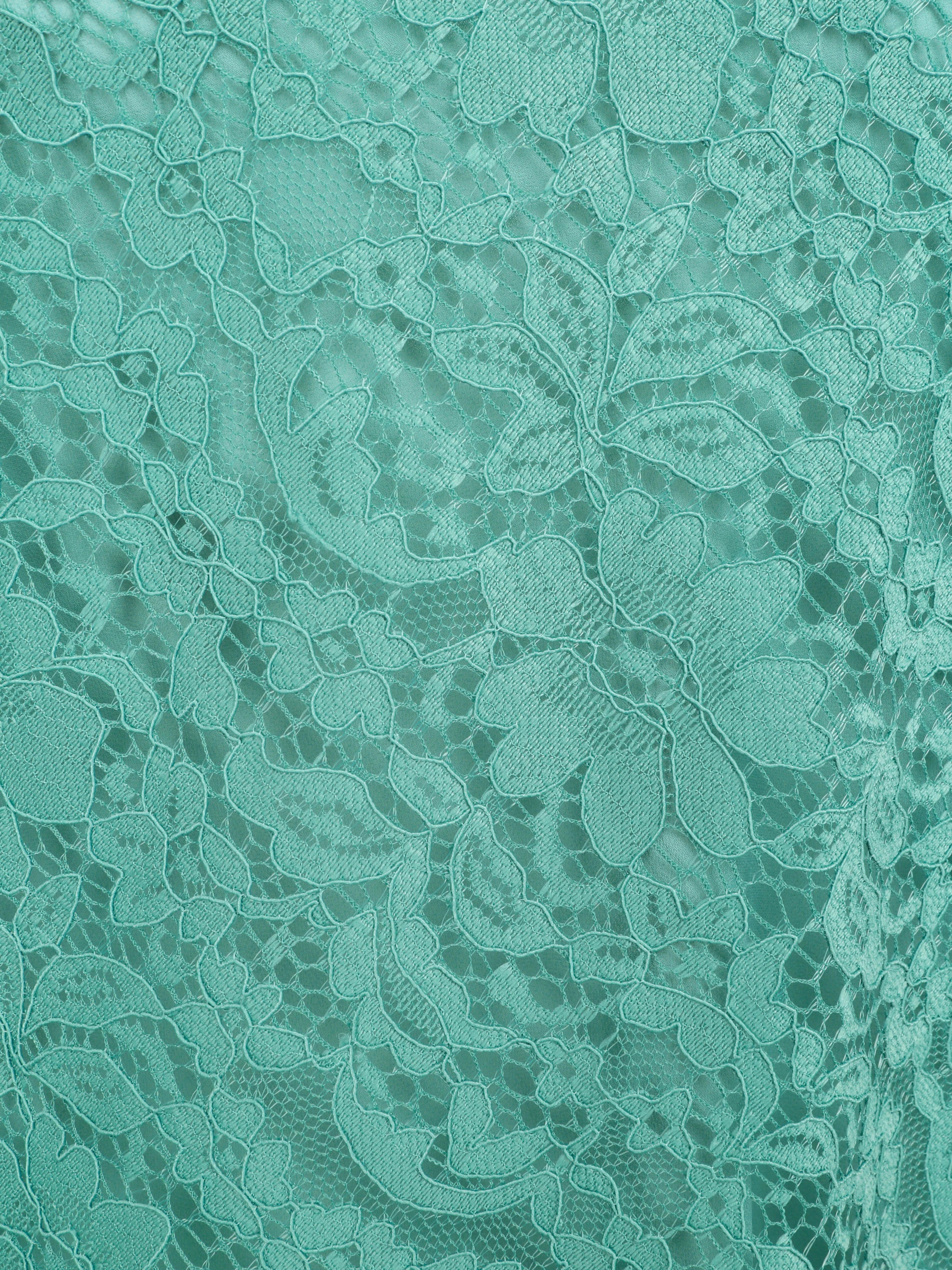 Lace Racerback Tank Top - Blauw - Image 3