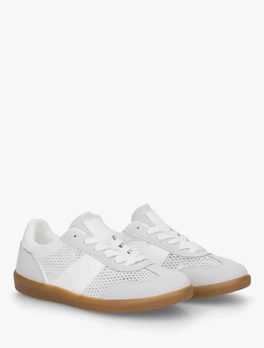 Lage geperforeerde sneakers - Wit - Image 4