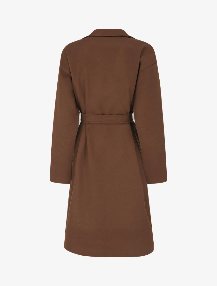 Lange oversized jas - bruin - Image 2