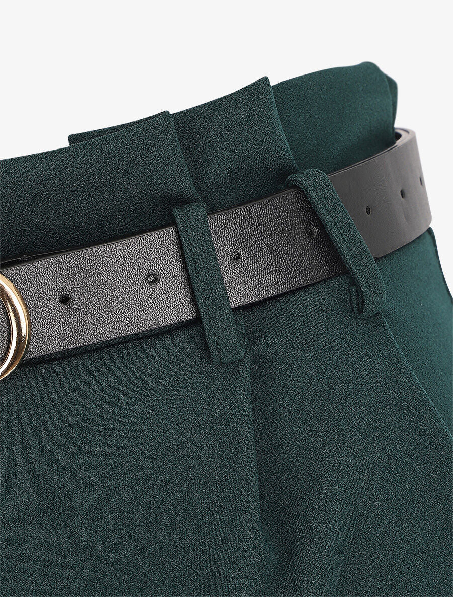 Losse broek. wijd model - Dennengroen - Image 3