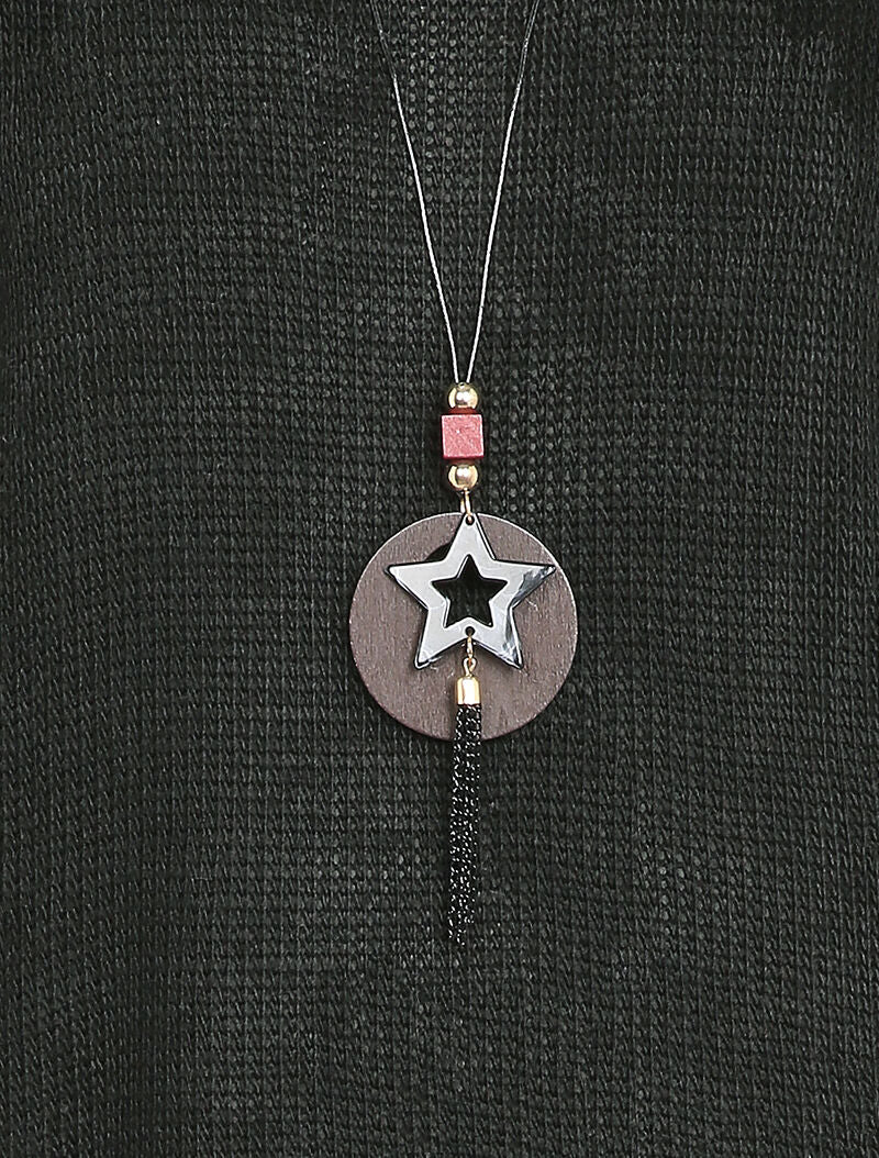 Lange rugtrui met boothals - Zwart - Image 3