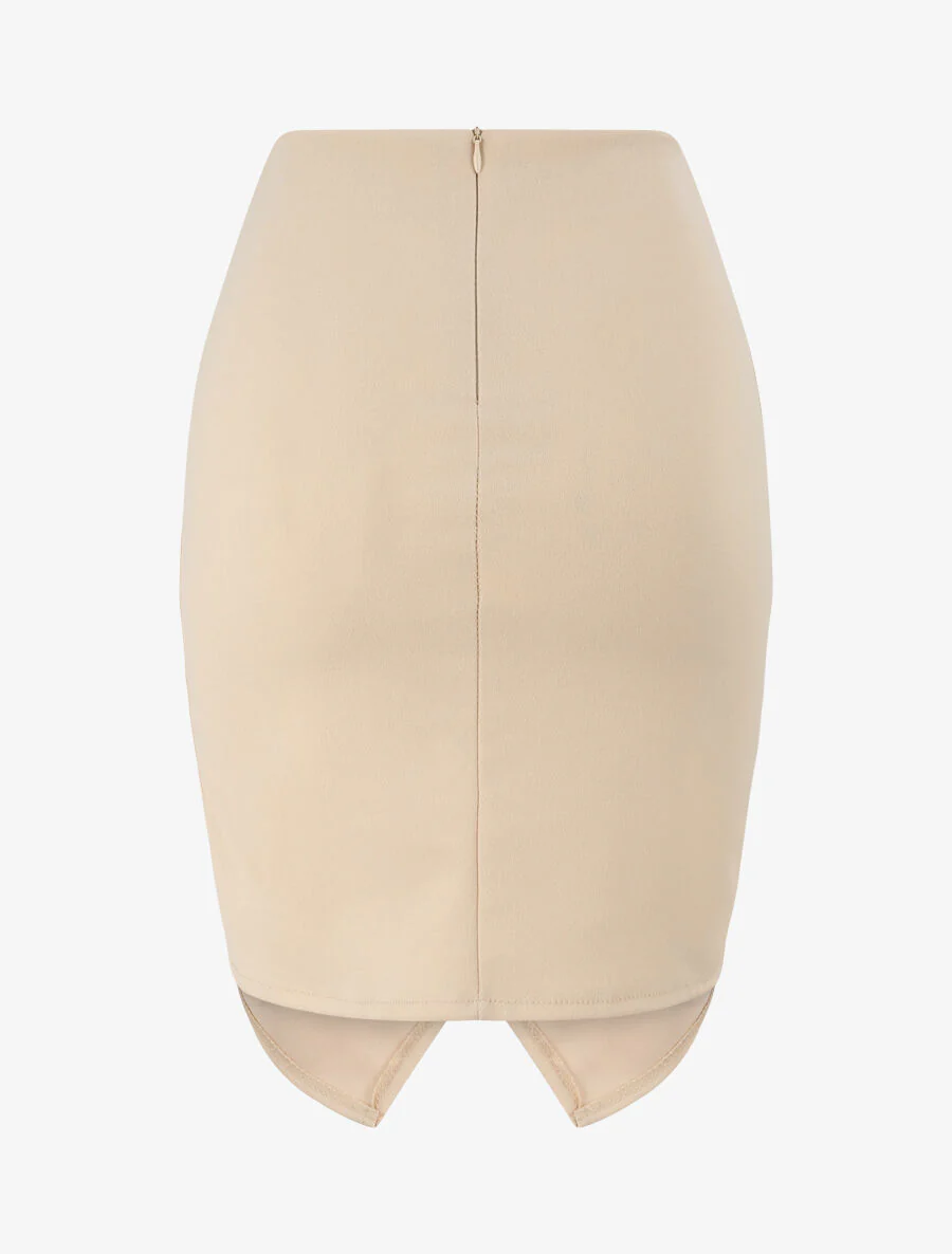 Mini wikkelrok - Beige - Image 2