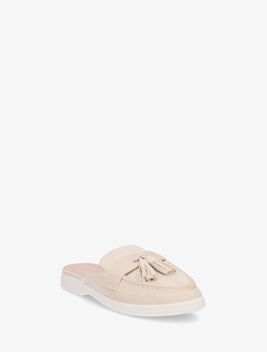 Mocassin muiltjes met kwastjes - Beige - Image 2