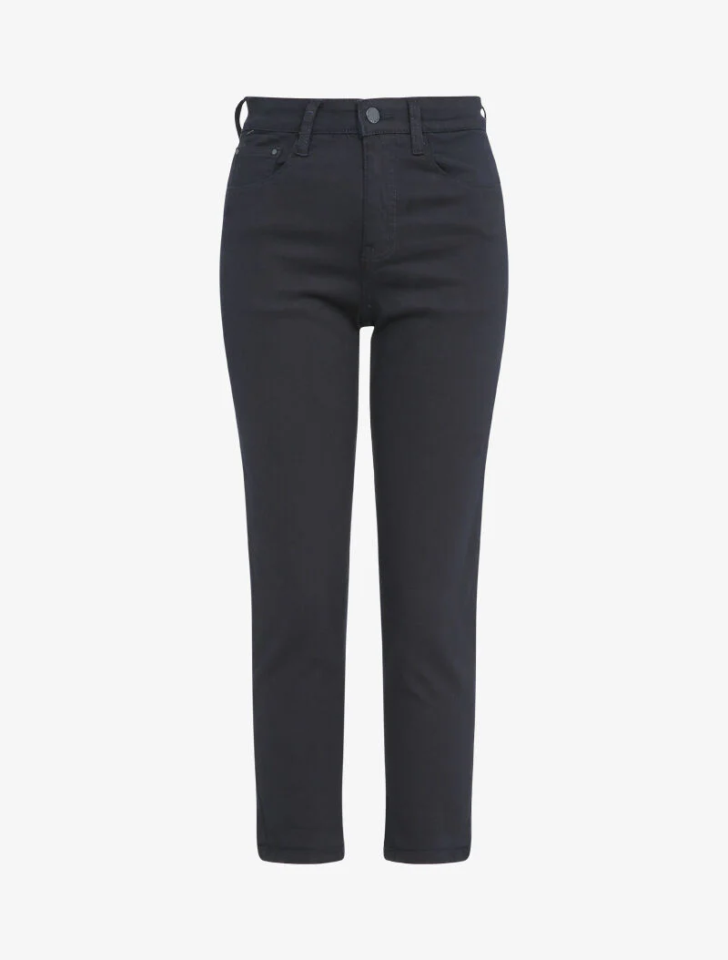 Mom jeans 7/8 hoge taille - Nachtblauw