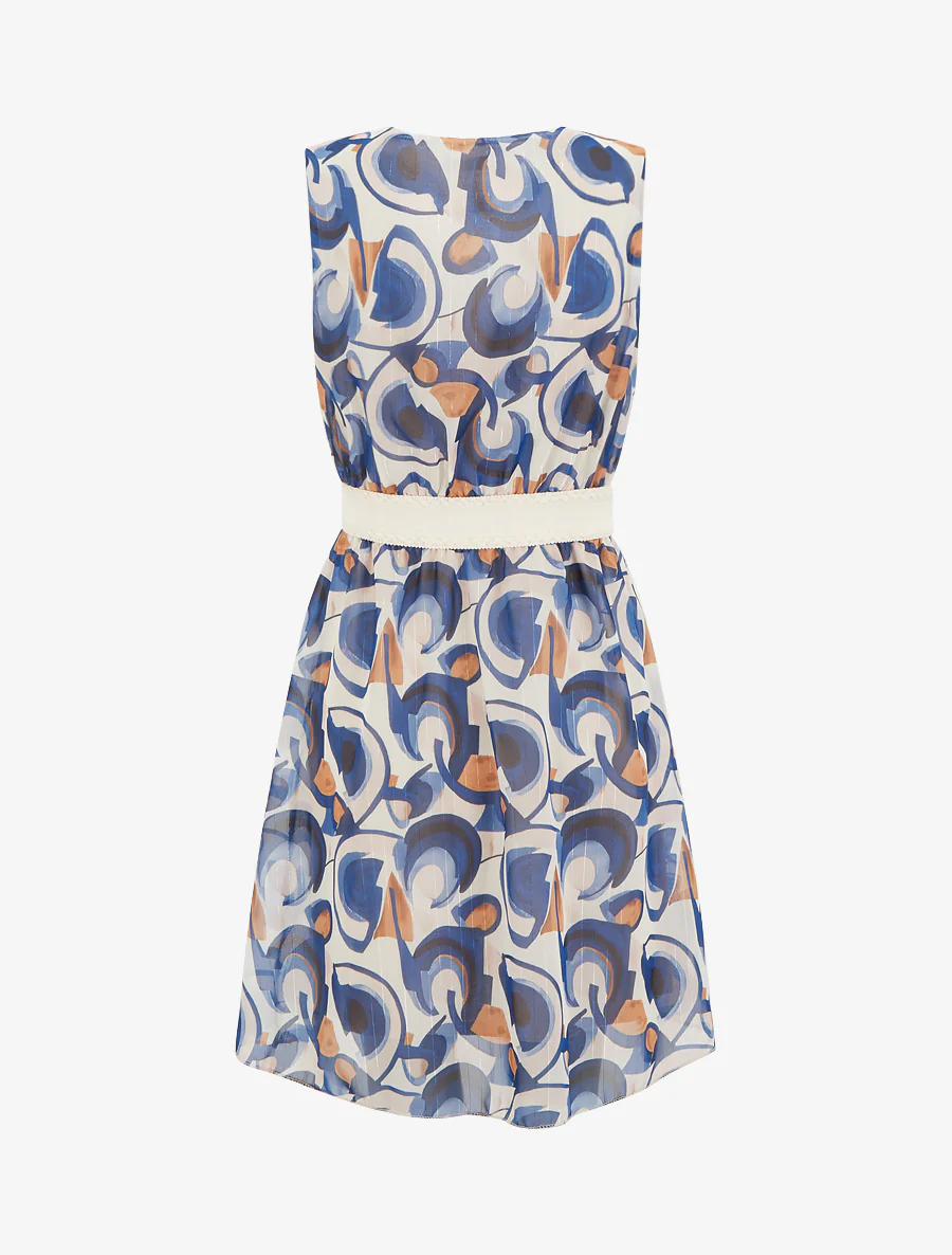Mouwloze skaterjurk met grafische print - Marine - Image 2
