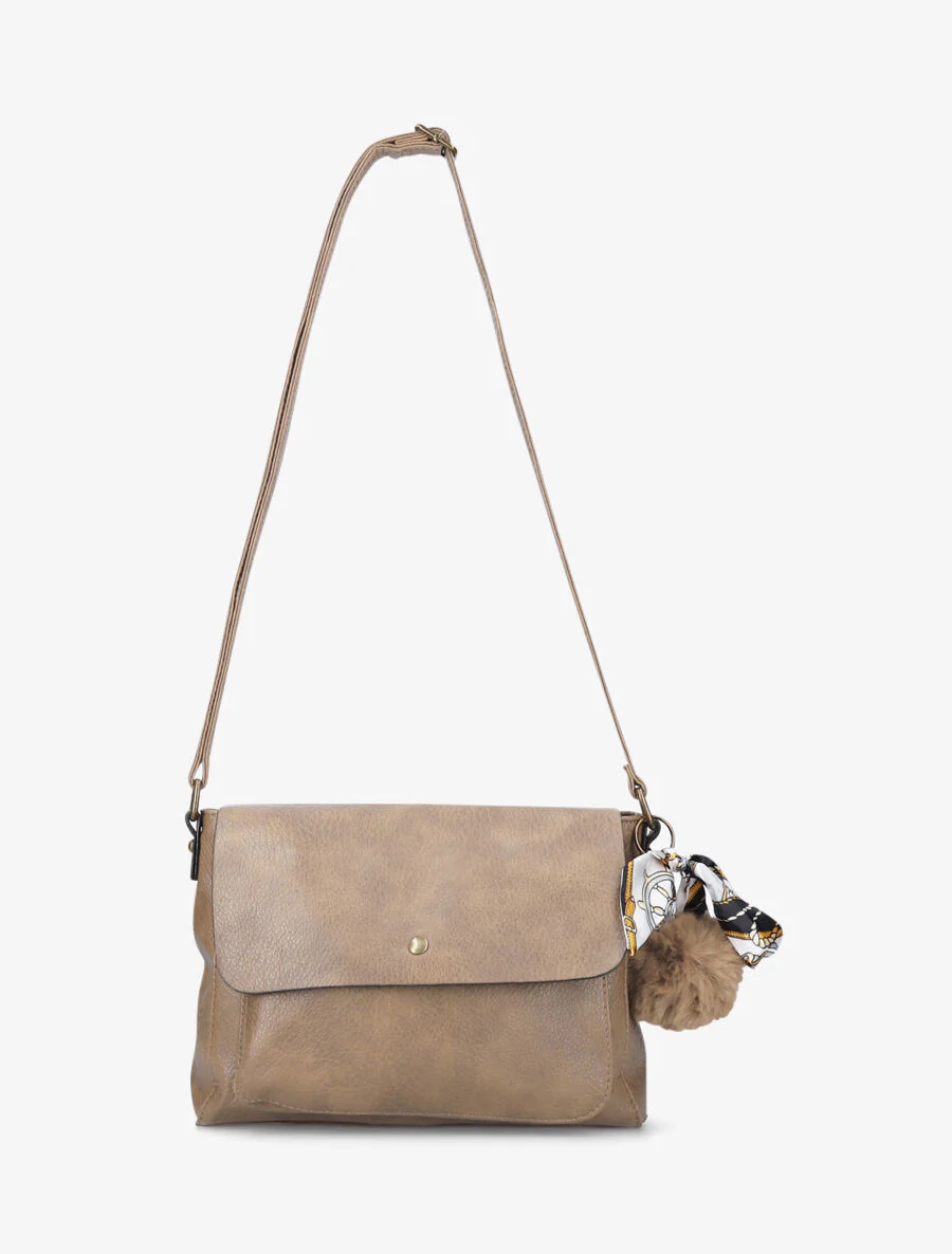 Nilsa schoudertas - taupe - Image 3